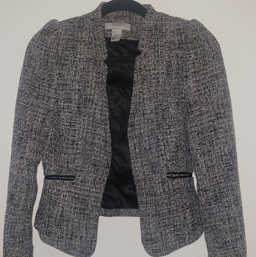 Black and grey blazer